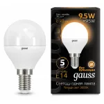 Лампа светодиодная Gauss 1051 E14 9.5Вт 3000K 105101110 от ImperiumLoft
