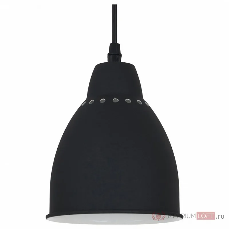 Подвесной светильник Arte Lamp Braccio A2054SP-1BK Цвет арматуры черный Цвет плафонов черный от ImperiumLoft