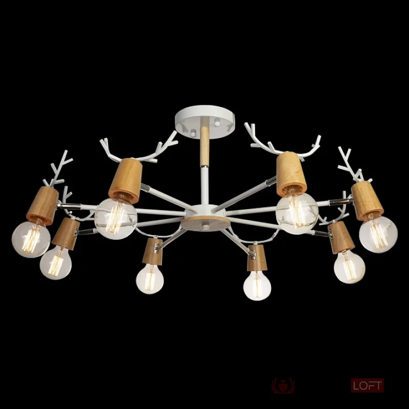 Люстра на штанге Loft it Sven 10024/8 White от ImperiumLoft