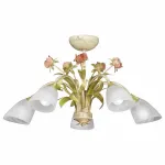 Люстра на штанге Vitaluce V1536 V1536/5PL Цвет арматуры золото Цвет плафонов белый от ImperiumLoft