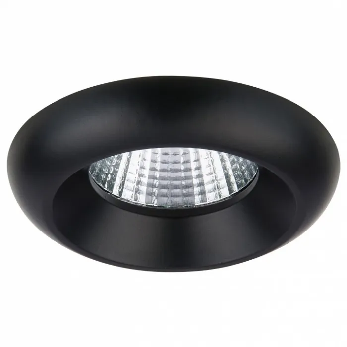 Встраиваемый светильник Lightstar Monde LED 071077 Цвет арматуры черный Цвет плафонов прозрачный от ImperiumLoft