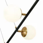 Подвесной светильник EVOLUCE Forli SLE220403-06 Цвет арматуры черный Цвет плафонов белый от ImperiumLoft