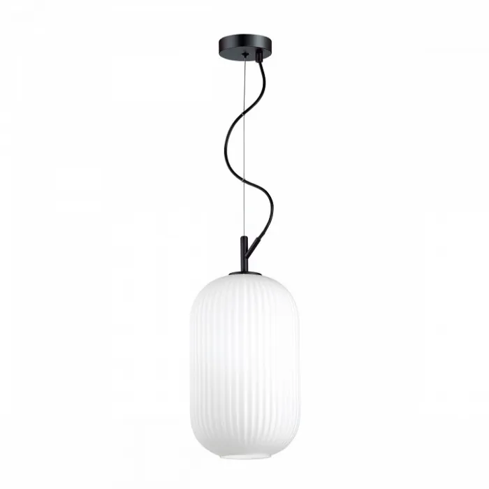 Подвесной светильник Odeon Light Roofi 4751/1 Цвет плафонов белый Цвет арматуры черный от ImperiumLoft