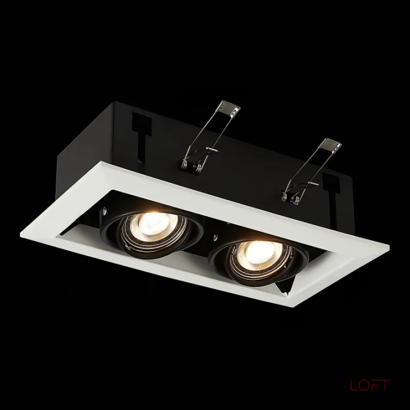 Встраиваемый светильник ST-Luce Hemi ST250.548.02 Цвет арматуры черный от ImperiumLoft