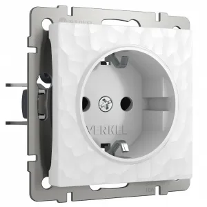 Розетка с заземлением без рамки Werkel W1271001 (белый) Цвет арматуры белый