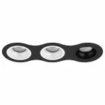 Встраиваемый светильник Lightstar Domino D637060607 цвет арматуры черно-белый