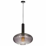 Подвесной светильник Loft it Iris 2070-С+BL Цвет арматуры черный Цвет плафонов серый от ImperiumLoft