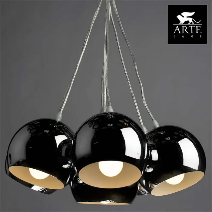 Подвесная люстра Arte Lamp Rondo A8072SP-7CC Цвет арматуры хром Цвет плафонов хром от ImperiumLoft