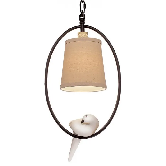 Подвесной светильник Loft it 1029 LOFT1029A-1 Цвет арматуры коричневый Цвет плафонов кремовый от ImperiumLoft