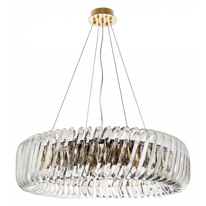 Подвесной светильник Divinare Megan 7568/18 LM-12 Цвет плафонов прозрачный Цвет арматуры бронза от ImperiumLoft