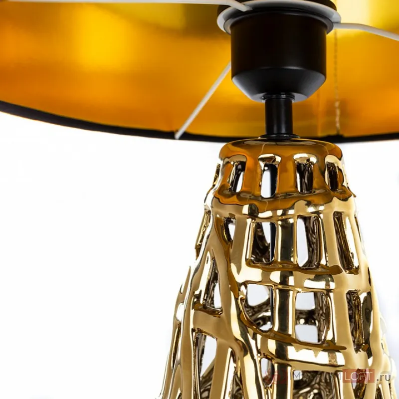 Настольная лампа декоративная Arte Lamp Taiyi A4002LT-1GO Цвет арматуры Желтый Цвет плафонов Черный от ImperiumLoft