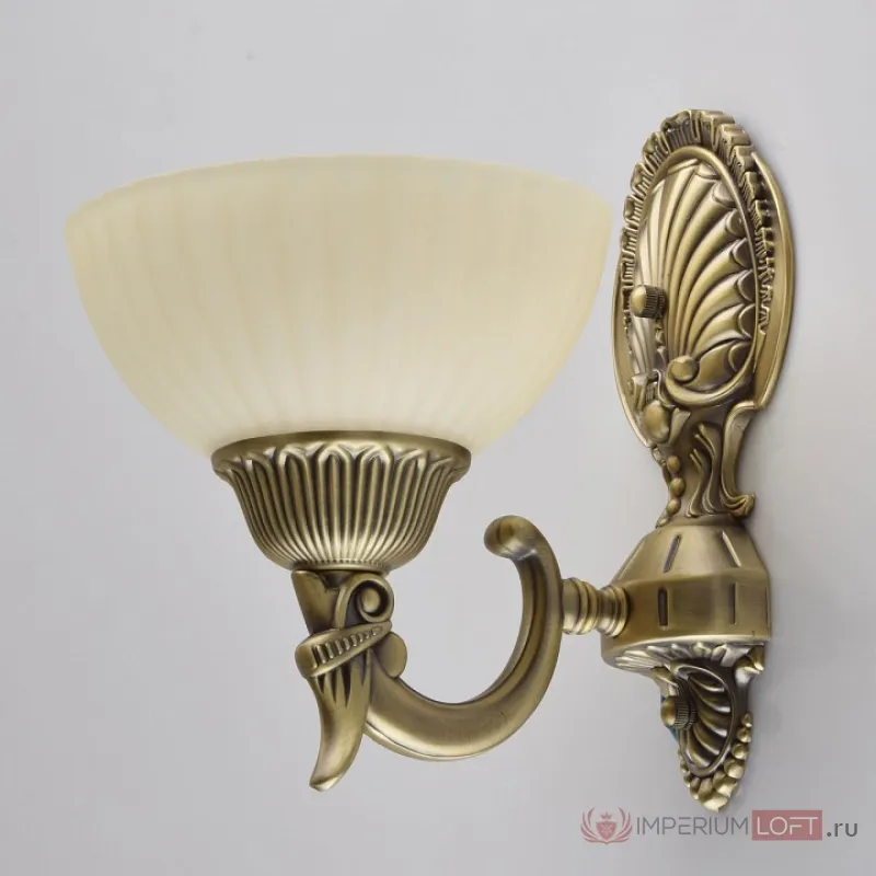 Бра MW-Light Афродита 1 317020101 Цвет арматуры бронза Цвет плафонов кремовый от ImperiumLoft