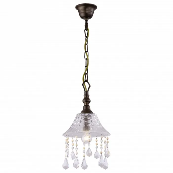 Подвесной светильник Arte Lamp Bells A1791SP-1BG Цвет арматуры медь Цвет плафонов прозрачный от ImperiumLoft