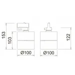 Светильник на штанге Donolux DL1862 DL18627/01 Track B Dim от ImperiumLoft
