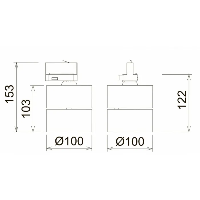 Светильник на штанге Donolux DL1862 DL18627/01 Track B Dim от ImperiumLoft