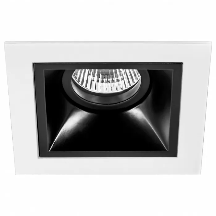 Встраиваемый светильник Lightstar Domino D51607 цвет арматуры черно-белый от ImperiumLoft