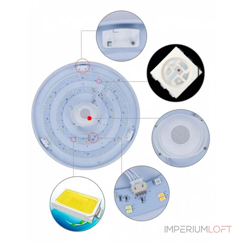Потолочный светильник Omnilux Melofon OML-47307-52 Потолочный светильник Omnilux Melofon OML-47307-52