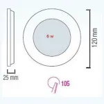 Встраиваемый светильник Horoz Electric Slim-3 HRZ00002144