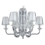 Подвесная люстра Newport 4600 4606+3/C chrome Цвет арматуры хром Цвет плафонов белый от ImperiumLoft