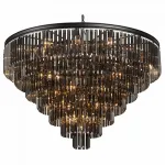 Подвесной светильник Vitaluce V5227 V5227-1/14+35+1 Цвет арматуры черный Цвет плафонов серый от ImperiumLoft
