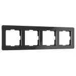 Рамка на 4 поста Werkel Acrylic черный a062133