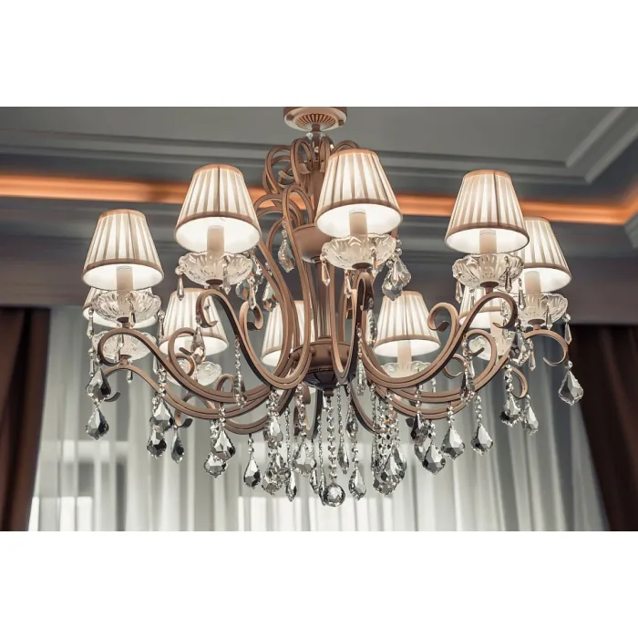 Подвесная люстра Maytoni Triumph ARM288-08-G Цвет арматуры кремовый Цвет плафонов кремовый от ImperiumLoft
