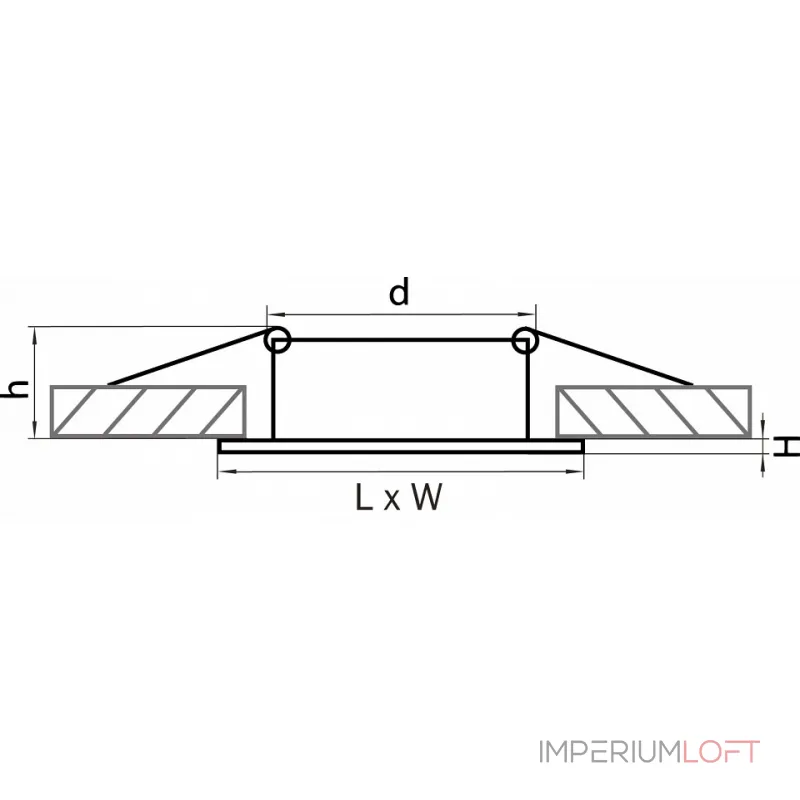 Встраиваемый светильник Lightstar Lega 011037 от ImperiumLoft