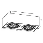 Встраиваемый светильник Zumaline Boxy Cl 20075-WH от ImperiumLoft