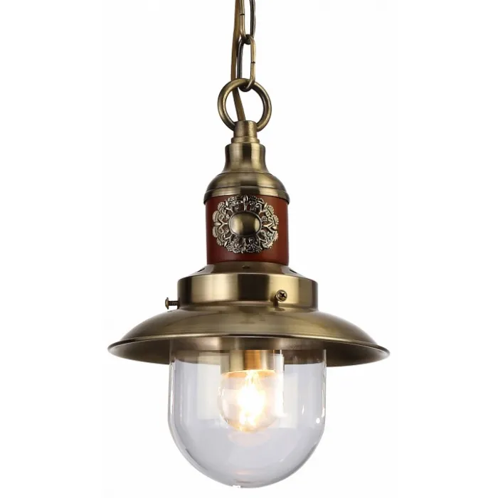 Подвесной светильник Arte Lamp Sailor A4524SP-1AB Цвет арматуры бронза Цвет плафонов прозрачный от ImperiumLoft
