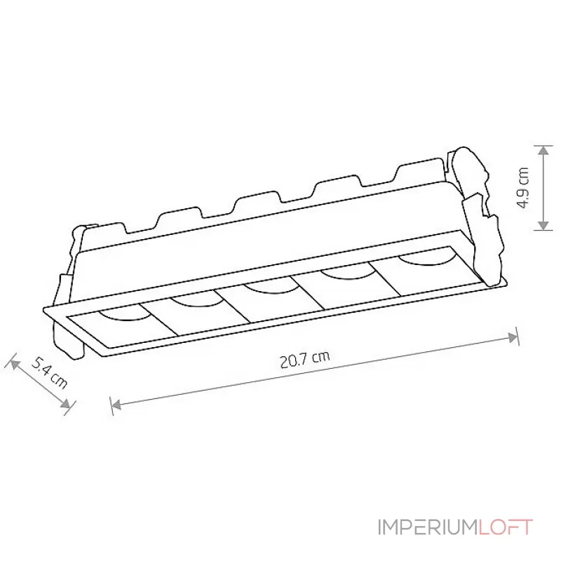 Встраиваемый светильник Nowodvorski Midi Led 10062