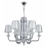 Подвесная люстра Newport 4600 4606+3/C chrome Цвет арматуры хром Цвет плафонов белый от ImperiumLoft