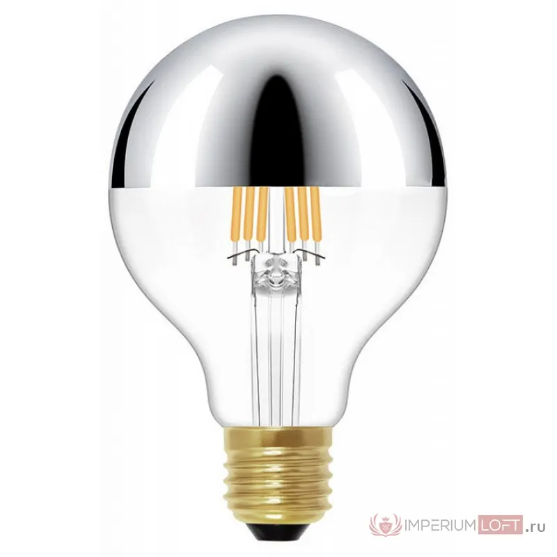Лампа светодиодная Loft it Edison Bulb E27 6Вт 2700K G80LED Chrome от ImperiumLoft