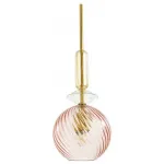 Подвесной светильник Odeon Light Bella 4862/1 Цвет плафонов розовый Цвет арматуры золото от ImperiumLoft