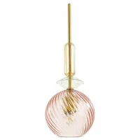 Подвесной светильник Odeon Light Bella 4862/1 Цвет плафонов розовый Цвет арматуры золото