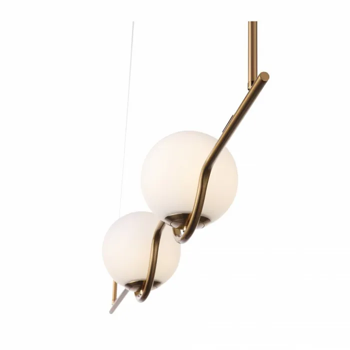 Подвесной светильник ST-Luce Forcio SL1126.203.02 Цвет арматуры золото Цвет плафонов белый от ImperiumLoft