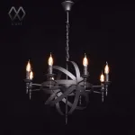 Подвесная люстра MW-Light Замок 1 249017208 Цвет арматуры черный Цвет плафонов белый от ImperiumLoft