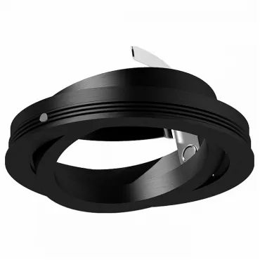 Рамка на 1 светильник Ambrella N700 N7002 PBK черный полированный D70*H26mm Out1.5mm MR16 Цвет арматуры черный