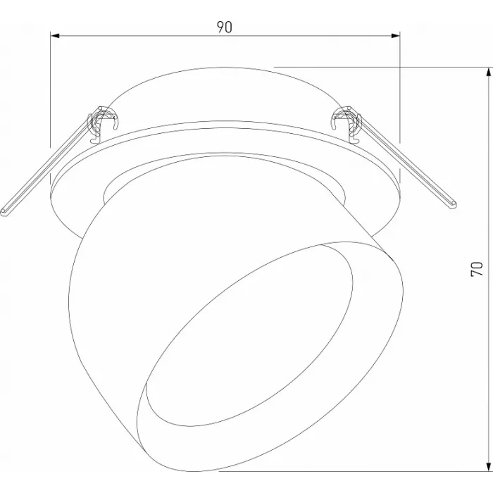 Встраиваемый светильник Elektrostandard Uno a065453 от ImperiumLoft