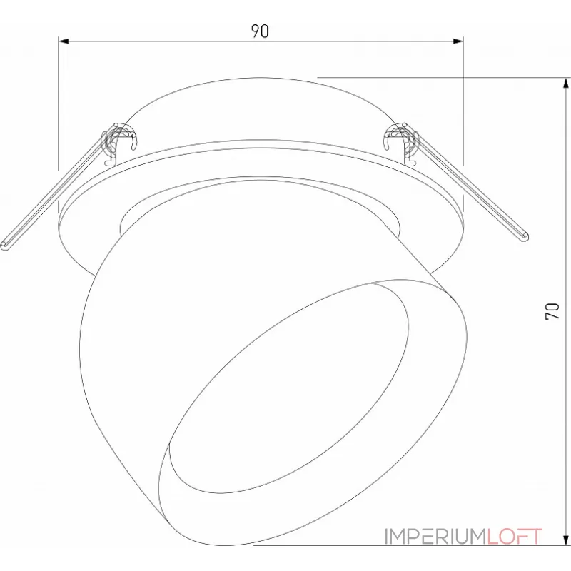 Встраиваемый светильник Elektrostandard Uno a065453 от ImperiumLoft