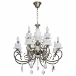 Подвесная люстра MW-Light Свеча 32 683011112 Цвет арматуры бронза Цвет плафонов прозрачный от ImperiumLoft