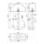 Настольная лампа декоративная Maytoni Prima Z034TL-01BZ от ImperiumLoft