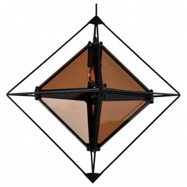 Подвесной светильник Stilfort Grane 3001/92/01P Цвет плафонов коричневый Цвет арматуры черный