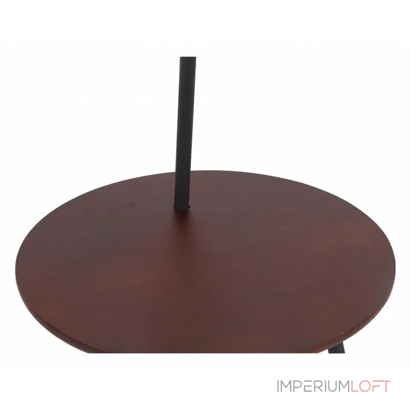 Торшеры с полкой ST-Luce Menola SLE302.415.01 Цвет арматуры коричневый Цвет плафонов кремовый