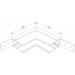 Соединитель угловой L-образный для треков накладных Elektrostandard Slim Magnetic 85091/00