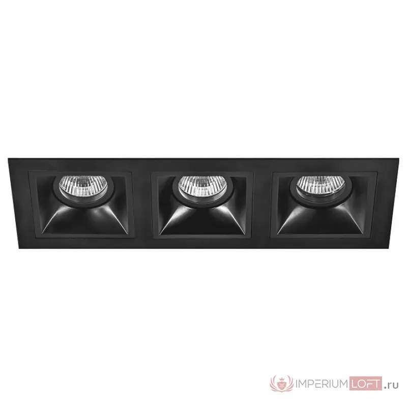 Встраиваемый светильник Lightstar Domino D537070707 цвет арматуры черный от ImperiumLoft