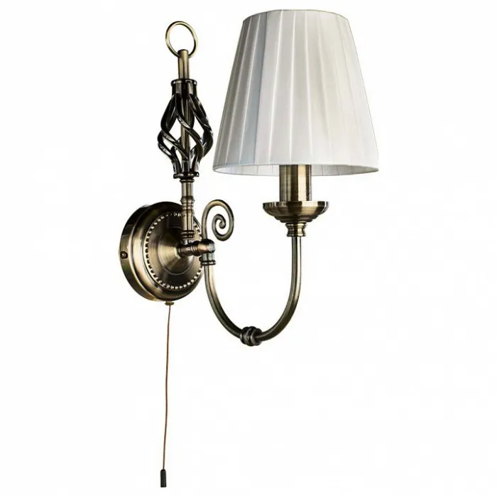 Бра Arte Lamp Zanzibar A8390AP-1AB Цвет арматуры бронза Цвет плафонов белый от ImperiumLoft