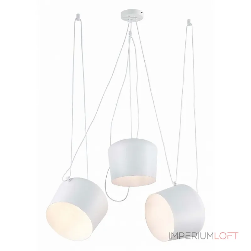 Подвесная люстра EVOLUCE Trieste SLE120653-03 Цвет арматуры белый Цвет плафонов белый от ImperiumLoft Подвесная люстра EVOLUCE Trieste SLE120653-03 Цвет арматуры белый Цвет плафонов белый от ImperiumLoft