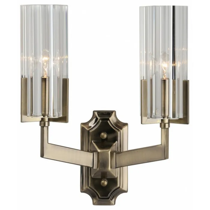 Бра Omnilux Ledro OML-69901-02 Цвет арматуры бронза Цвет плафонов прозрачный от ImperiumLoft