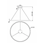 Подвесная люстра Maytoni MOD058PL-L65BS3K