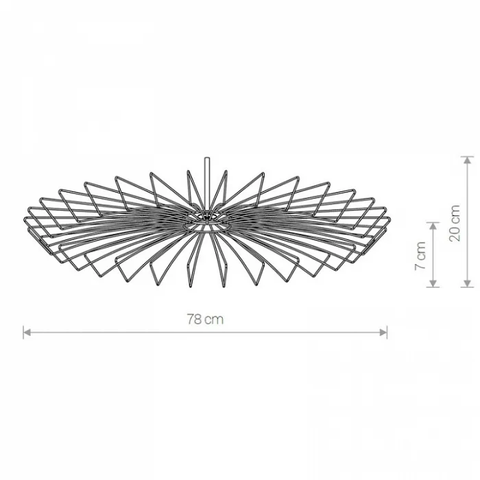 Плафон металлический Nowodvorski Cameleon Umbrella G/BL 8575 цвет плафонов золото от ImperiumLoft